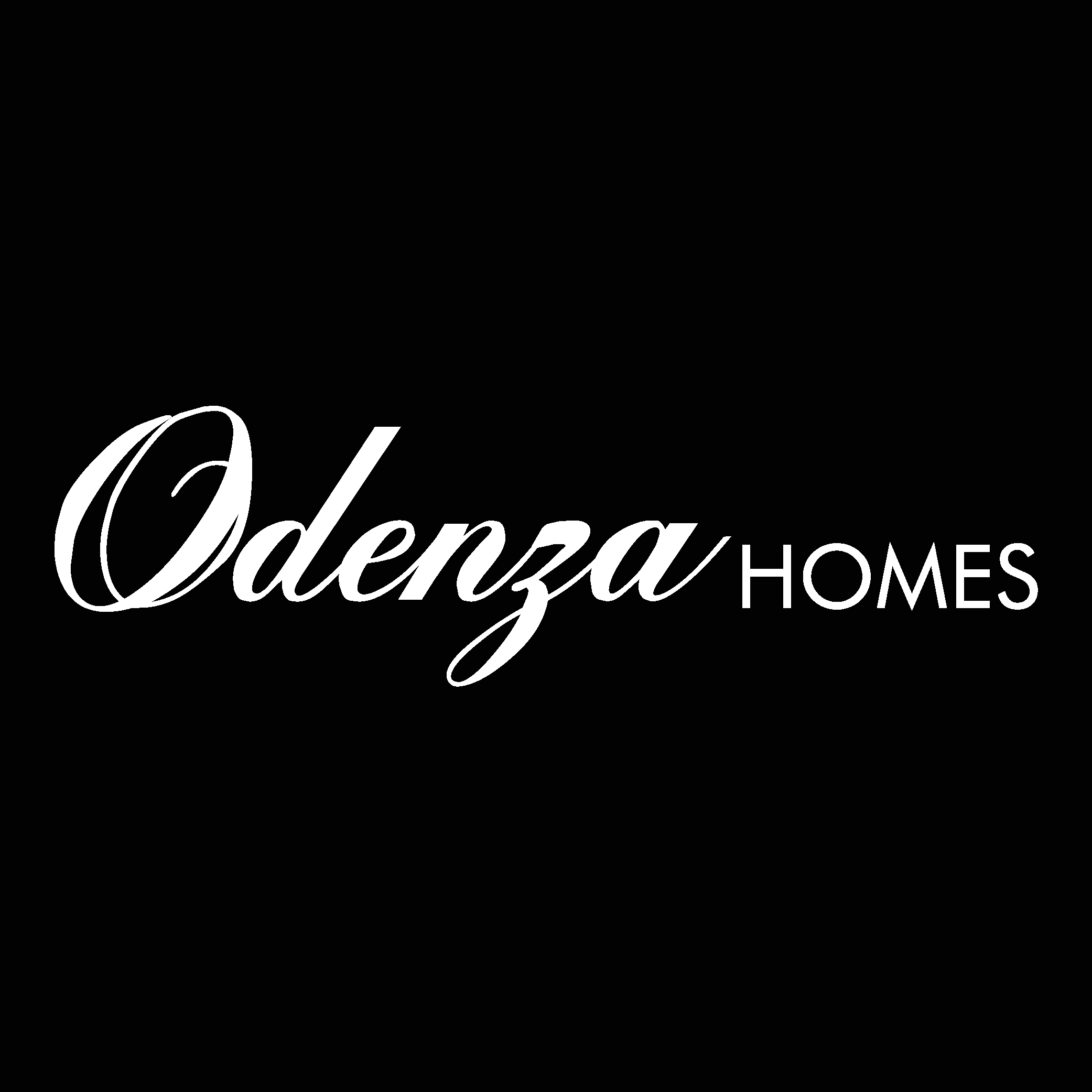 Odenza Homes White Logo Vector Logo